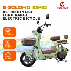 E-SOLOMO EB40 RETRO STYLISH LONG-RANGE ELECTRIC BICYCLE