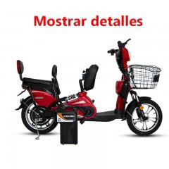 E-solomo EB-03 Bicicleta eléctrica de 16 pulgadas 350W Motor 48V12AH Bicicleta eléctrica de gran potencia para el hogar